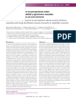 Diferencias de Género en Percepciones Sobre Violencia Sexual, Igualdad y Agresiones Sexuales Facilitadas Por Drogas en Ocio Nocturno