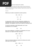 Método de Balanceo Por Inspección o Tanteo