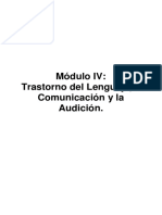 IV MODULO Trastornos Del Lenguaje La Comunicacion y La Audicion