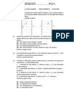 Ficha de Trabalho - Campos Eletrico e Magnético