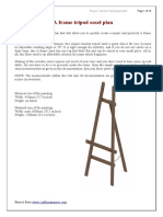 A Frame Tripod Easel Plan