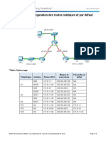 Packet Tracer: Configuration Des Routes Statiques Et Par Défaut Ipv4