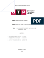 Mapa Conceptual de Los Principios de Legalidad