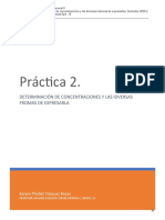 Práctica 02. Determinación de Concentraciones y Las Diversas Maneras de Expresarla