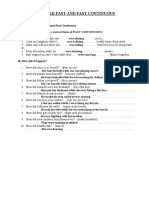 Past Simple VS Past Continuous - 30-07-2020