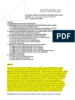 (Word Version - Full Paper) - A Contextual Map On European Policies Related To Professional Development of Trainers?