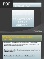 A Seminar On: Sensotronic Brake Control