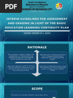 Assessment Guidelines Under The New Normal Powerpoint PResentation