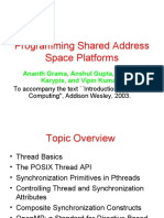 Programming Shared Address Space Platforms: Ananth Grama, Anshul Gupta, George Karypis, and Vipin Kumar