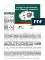 Enfermedades Profesionales en Los Docentes