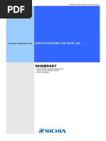 NHSB046T: Specifications For Blue Led