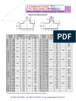 Equal and Reducing Tees: MSS SP-75 ANSI B16.9 (In MM) Wellgrow's Standard