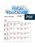 P.E November 13 Pass