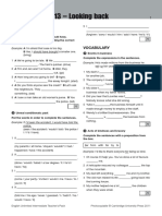 English Unlimited Intermediate b1 Progress Test 13