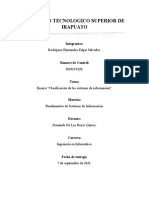 Ensayo "Clasificación de Los Sistemas de Información"