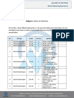Letter of Intention - Qimat Akkad Engineering
