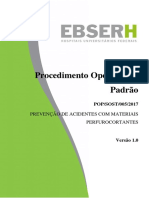 Procedimento Operacional Padrão: Prevenção de Acidentes Com Materiais Perfurocortantes