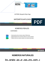 DIAPOSITIVAS MATEMÁTICA NÚMEROS REALES PDF Hecha