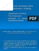 The Stock Exchange Index: Classification, Building