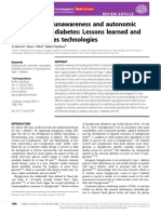 Hypoglycemia Unawareness and Autonomic Dysfunction in Diabetes: Lessons Learned and Roles of Diabetes Technologies