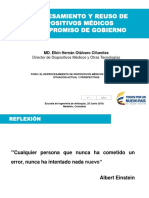 Reprocesamiento y Reuso de Dispositivos Medicos Un Compromiso de Gobierno