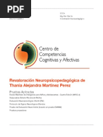 Revaloracioìn Neuropsicopedagoìgica de Thania Alejandra Martinez Perez