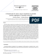 A Framework For Micro-Macro Transitions in Periodic Particle Aggregates of Granular Materials