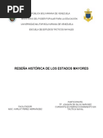 Trabajo #4 Reseña Historica de La Creación de Los Estados Mayores