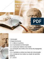 Problemas Éticos e Políticos Do Impacto Da Sociedade de Informação No Quotidiano