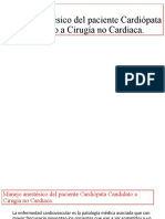 Anestesia en El Paciente Cardiopata