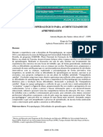 Um Olhar Psicopedagógico para As Dificuldades de Aprendizagem