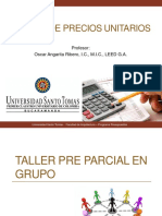 15 - Análisis de Precios Unitarios - Taller Pre Parcial