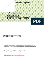 Taguchi'S Quality Loss Function