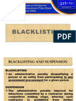 08 Blacklisting and Termination GPPB.09162016