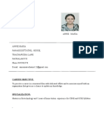 Annie Maria - Resume