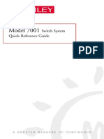 Model 7001: Switch System Quick Reference Guide