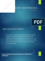 Equações 1º Grau