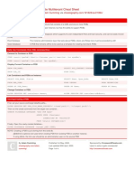 Oracle Multitenant Cheat Sheet: by Via