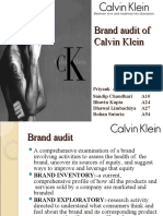 Calvin Klein Brand Audit