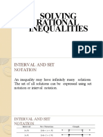 Solving Rational Inequalities