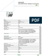 Product Data Sheet: Acti9 iC60N 2P 25A C Miniature Circuit Breaker