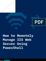 How To Remotely Manage Iis Web Server Using Powershell