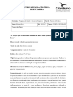 Projeto de Prática - Programas de Saúde e Socorros Urgentes