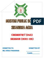 Practical File 1st Term - Chemistry