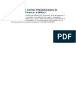 ¿Qué Son Las Normas Internacionales de Información Financiera (IFRS) ?