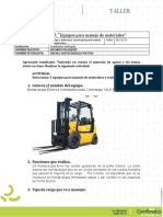 TALLER 7. Equipos para Manejo de Materiales