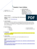 Chemistry Course Syllabus 2020-2021