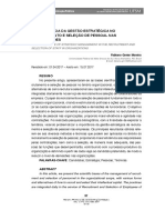 A Importância Da Gestão Estratégica No Recrutamento e Seleção de Pessoas Nas Organizações