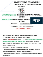 Establish Maintain A Payroll System