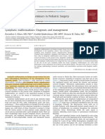 Lymphatic Malformations Diagnosis and Management